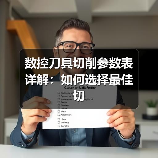 数控刀具切削参数表详解:如何选择最佳切削用量