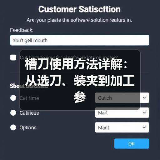 槽刀使用方法详解:从选刀、装夹到加工参数的实用指南