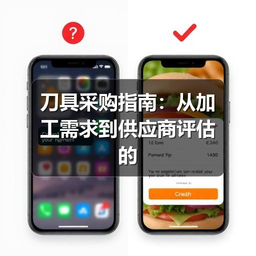 刀具采购指南:从加工需求到供应商评估的实用方法
