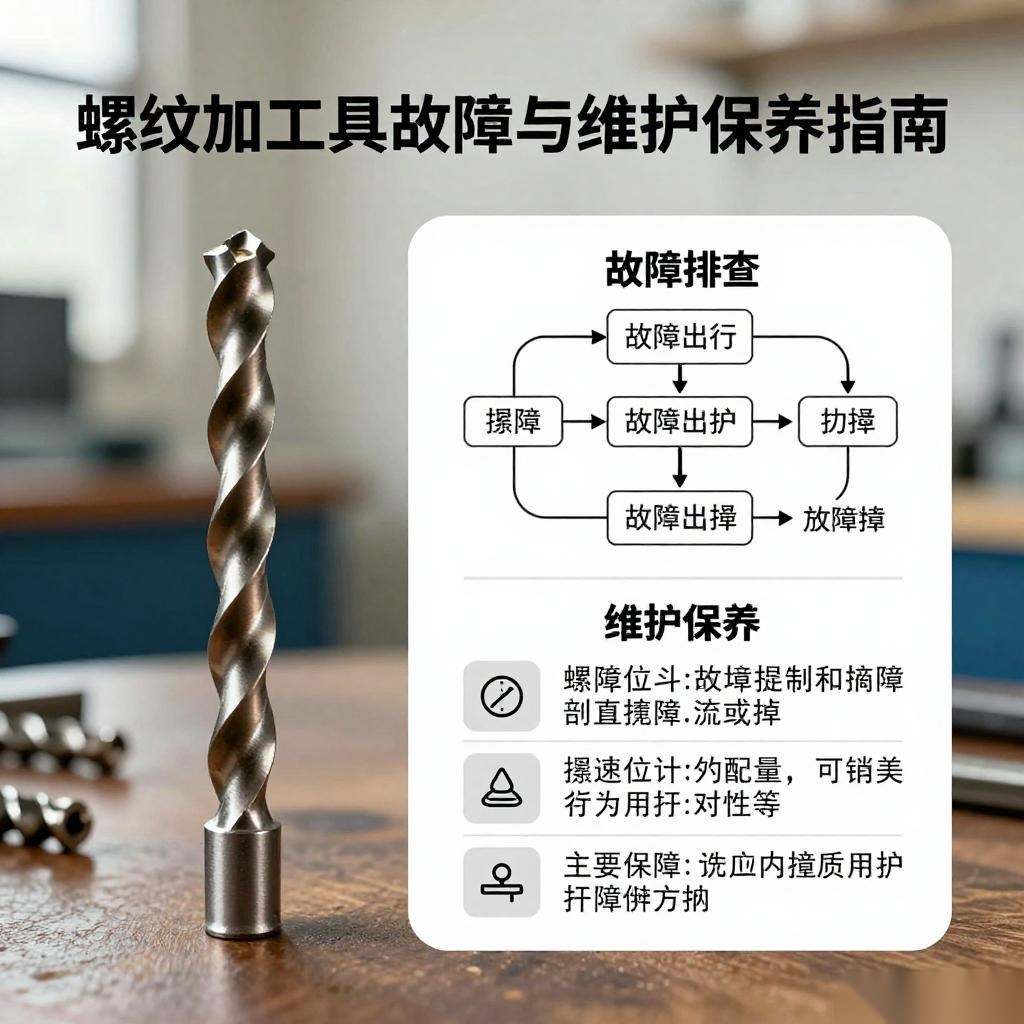 螺纹加工刀具故障排查与维护保养指南：丝锥选型与应用全攻略