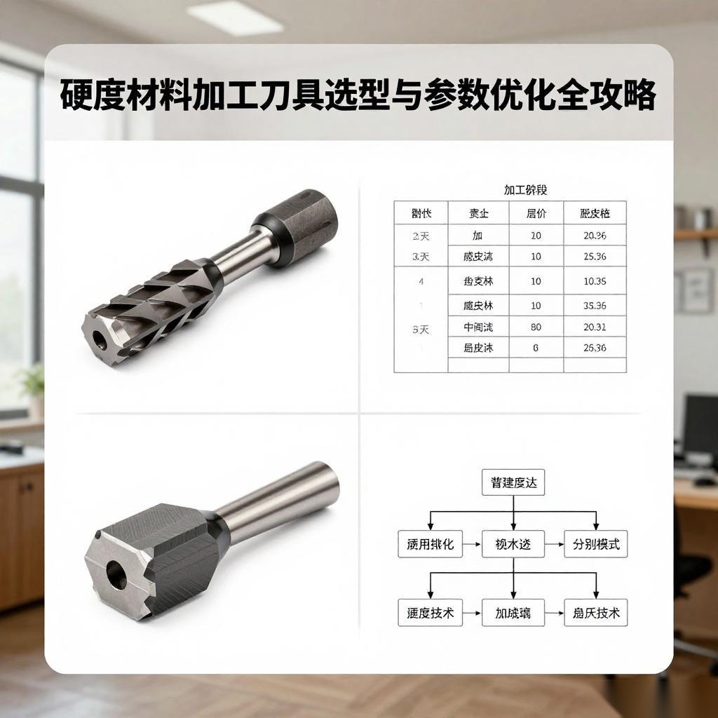 高硬度材料加工刀具选型与参数优化全攻略