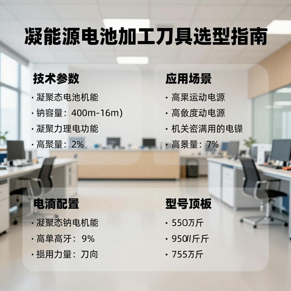 新能源电池加工刀具选型指南：凝聚态钠电池加工挑战与解决方案全攻略