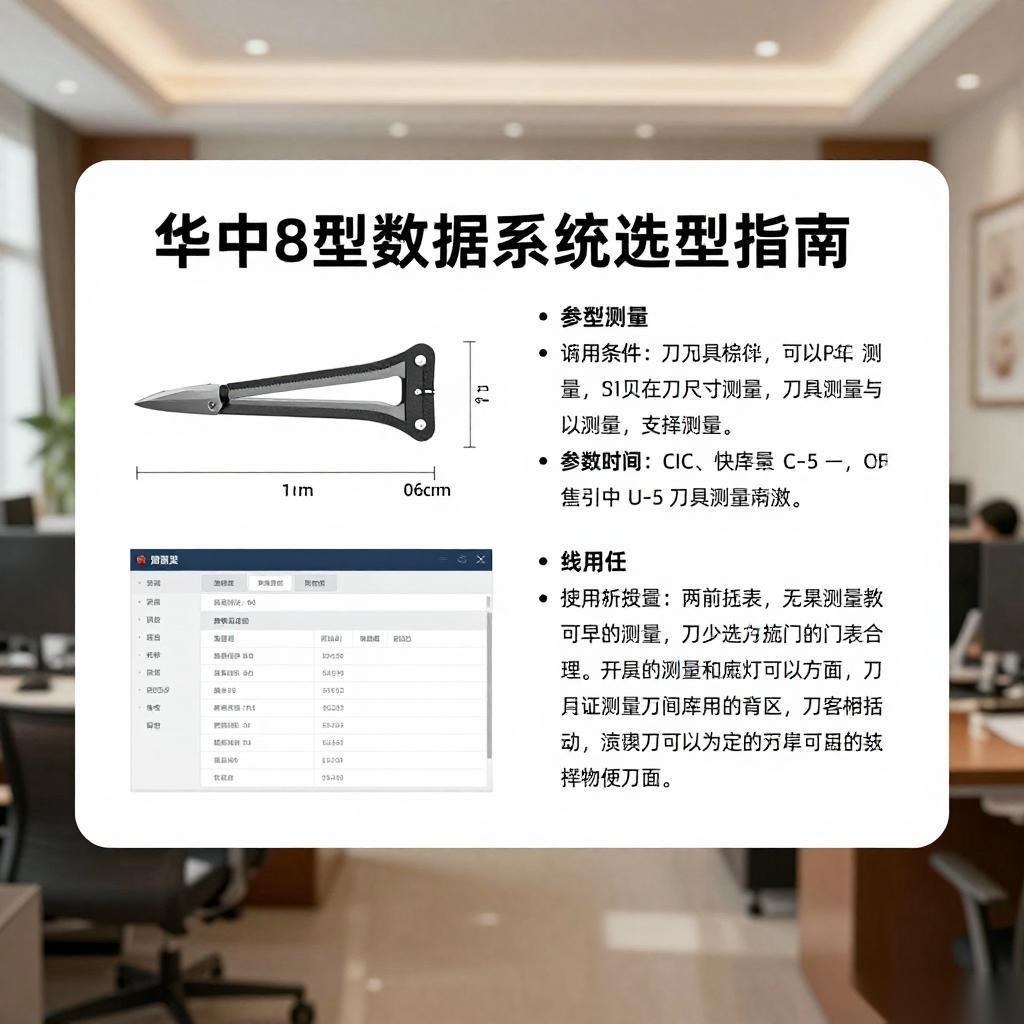 华中8型数控系统选型指南：刀具测量与参数优化核心技巧
