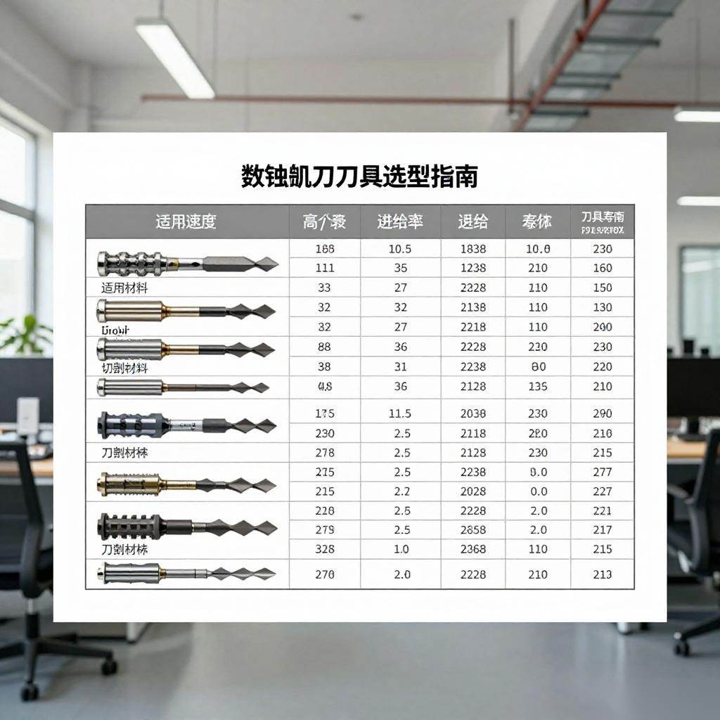 数控加工刀具选型指南：参数对比与优化策略｜高效加工核心技巧