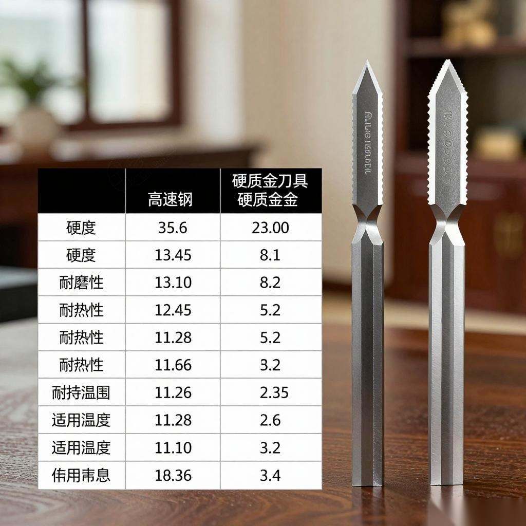 刀具选型指南：高速钢与硬质合金刀具的参数对比与应用选择全攻略