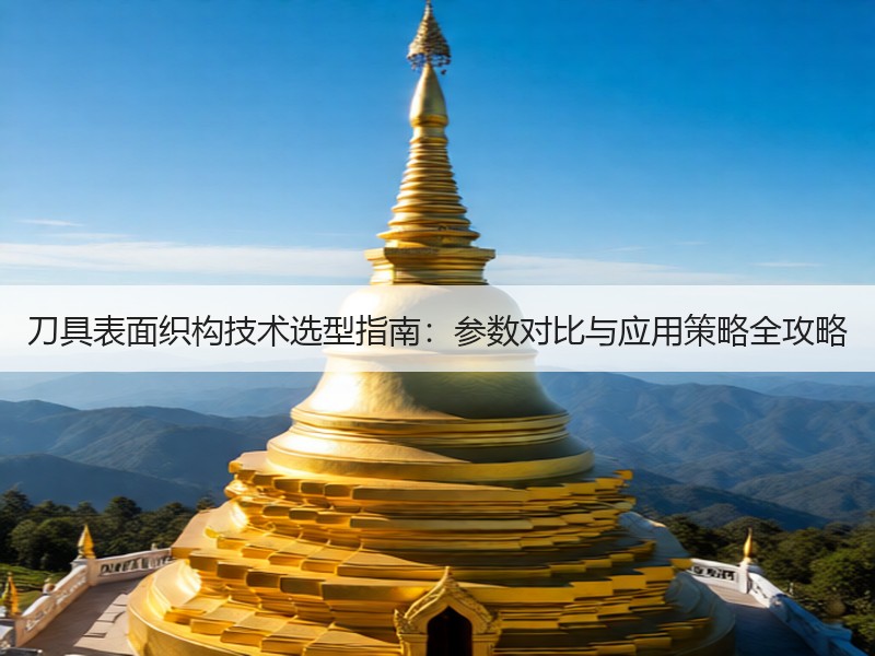 刀具表面织构技术选型指南：参数对比与应用策略全攻略