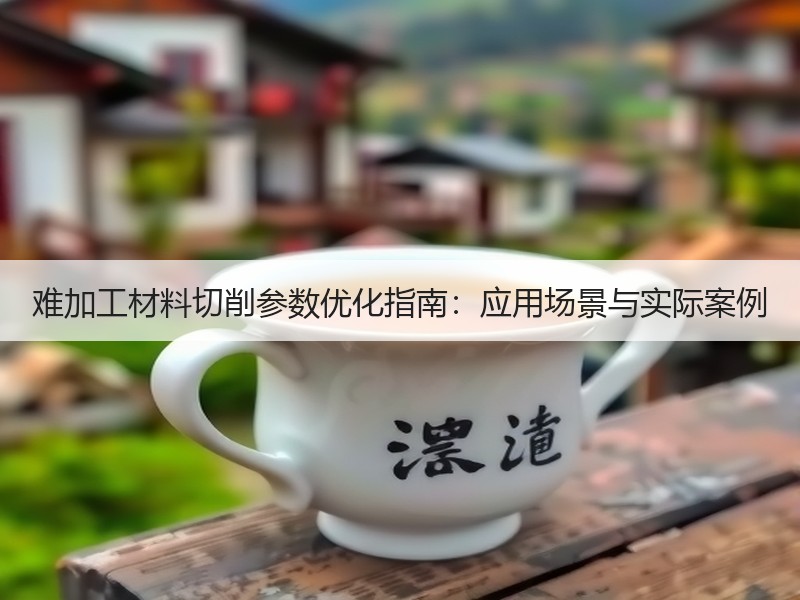 难加工材料切削参数优化指南：应用场景与实际案例