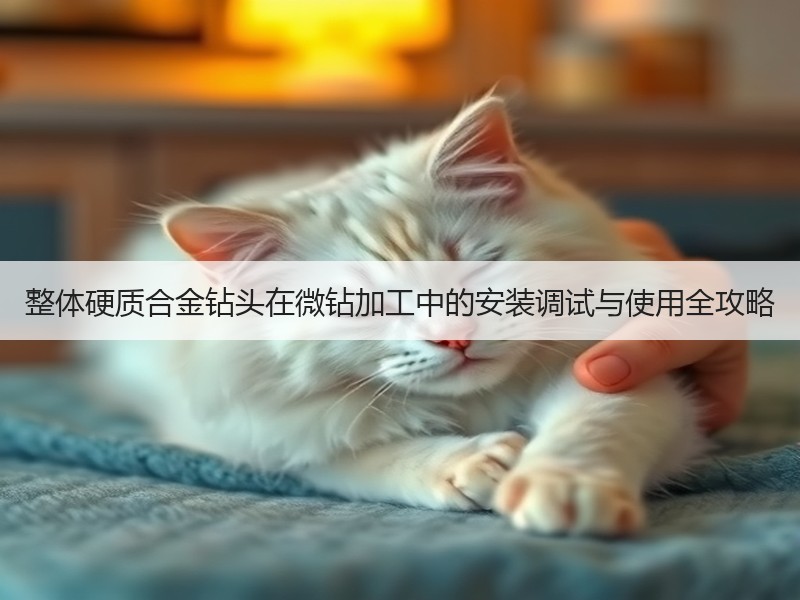 整体硬质合金钻头在微钻加工中的安装调试与使用全攻略