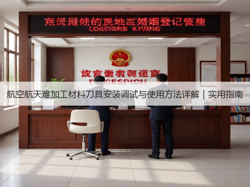 航空航天难加工材料刀具安装调试与使用方法详解｜实用指南