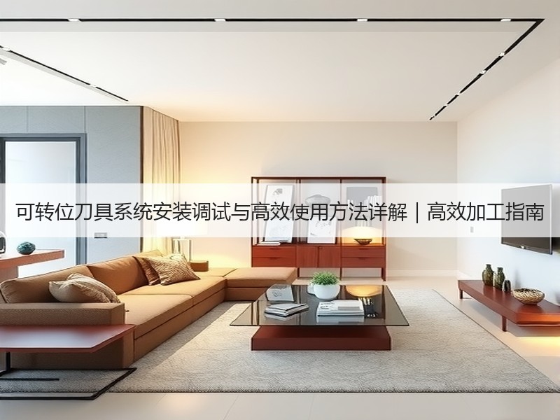 可转位刀具系统安装调试与高效使用方法详解｜高效加工指南
