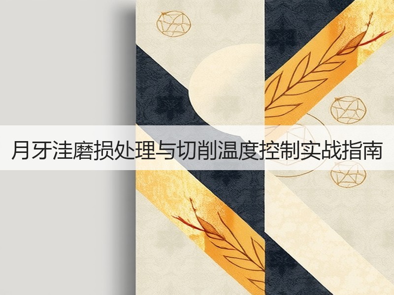 月牙洼磨损处理与切削温度控制实战指南