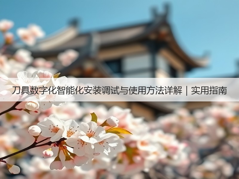 刀具数字化智能化安装调试与使用方法详解｜实用指南